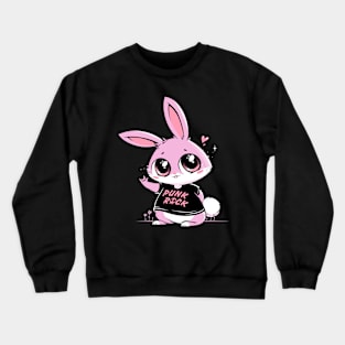 Punk Rock Bunny Crewneck Sweatshirt